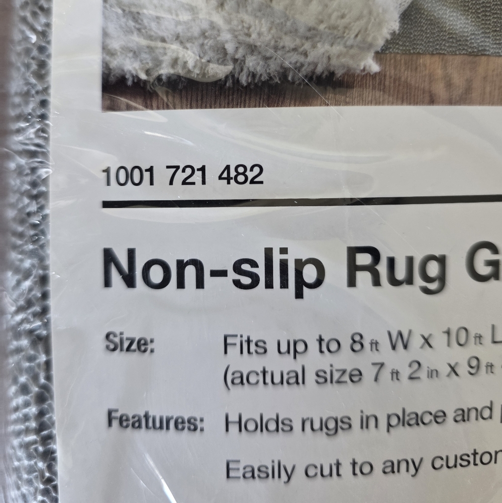 Stylewell 8 x 10 Non-Slip Area Rug Pad Gripper Any Hard Surface Floors Hardwood - Picture 4 of 12